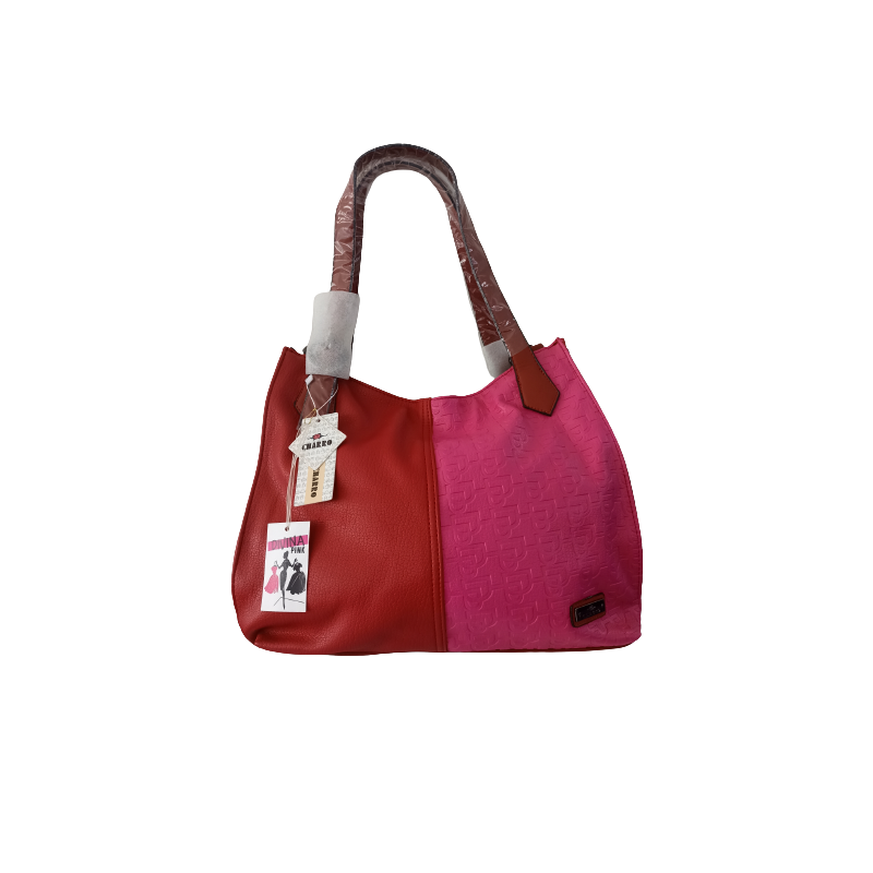 Borsa grande Charro colore rosso e fucsia